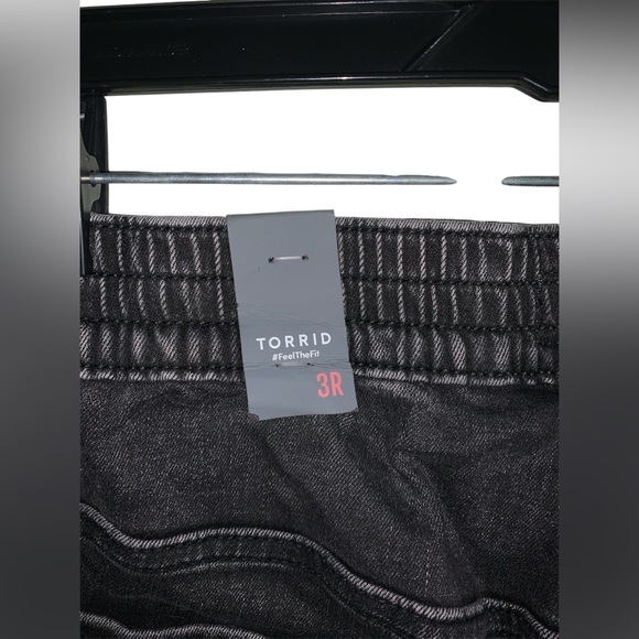 NWT Torrid‎ Pull On Boyfriend Straight Super High Rise Charcoal Wash Jeans 3XL - Picture 5 of 8